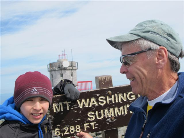 A self-portrait of my Grandude and me when he took me up to Mt. Washington in the summer of 2010.